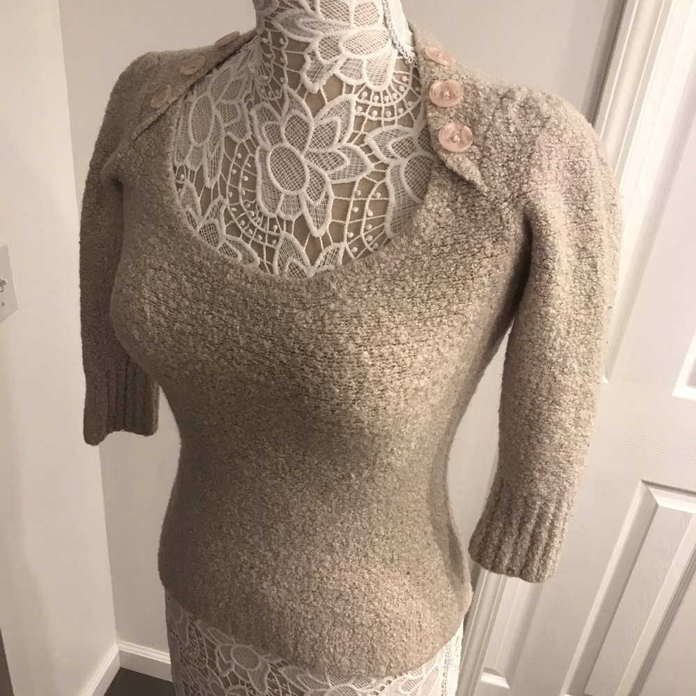 Sexy low-scoop sweater